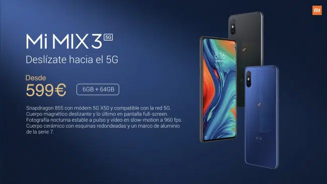 Xiaomi Mi Mix 3 precios España