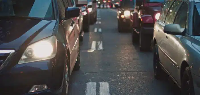 cars on road